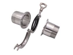 Tri Clover Male Threaded Ferrule